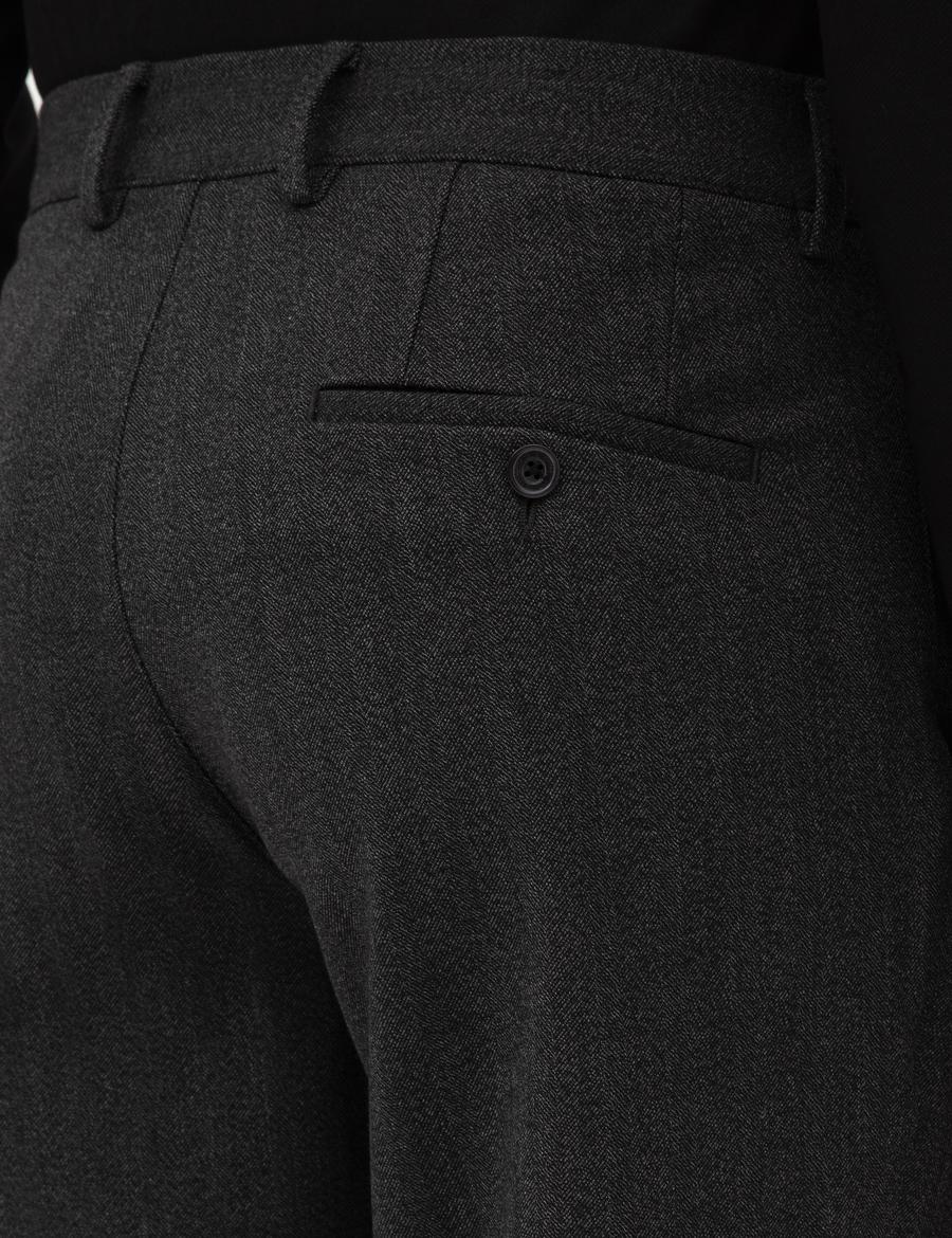 Antrasit Slim Fit Kumaş Pantolon