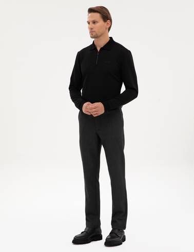 Antrasit Slim Fit Kumaş Pantolon
