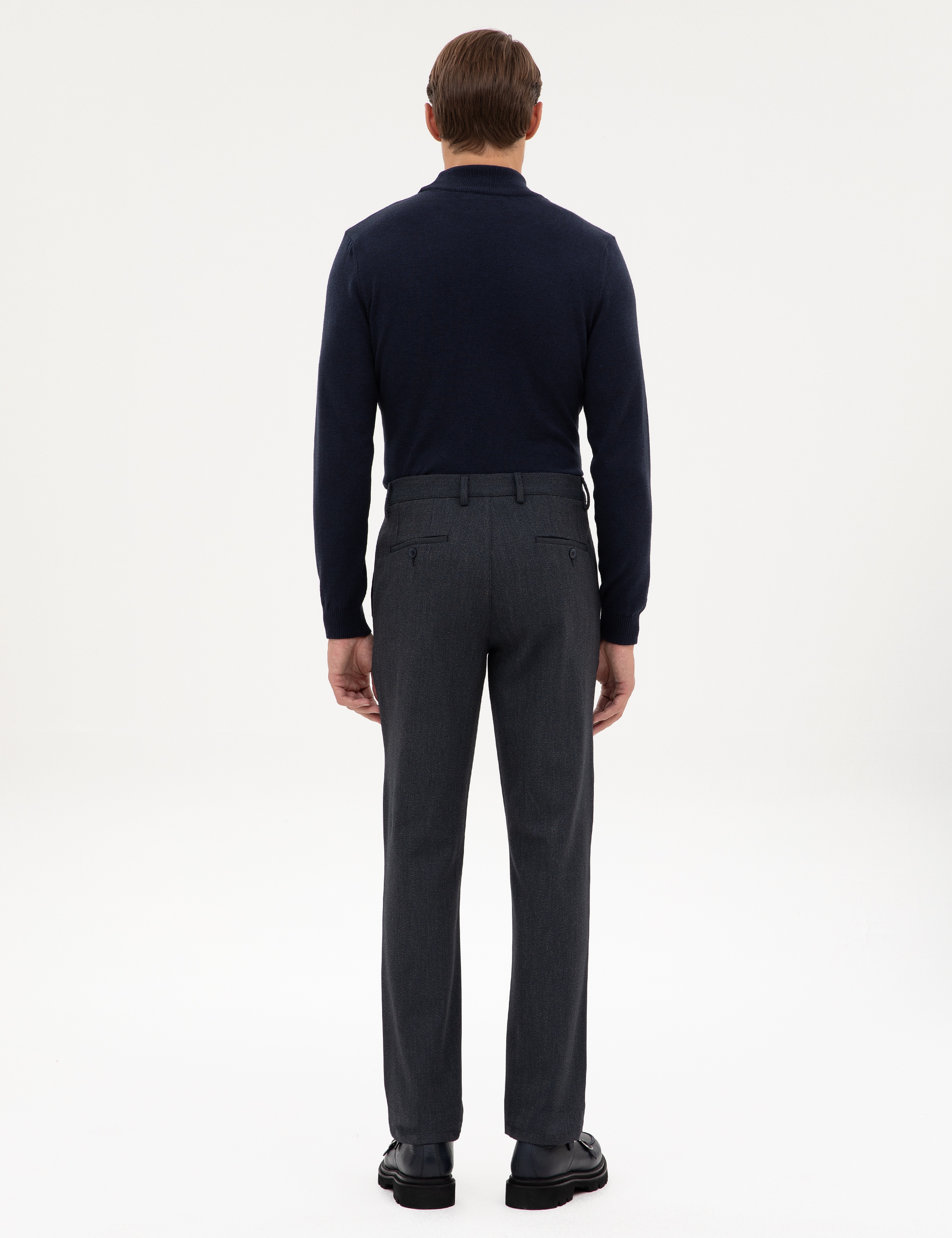 Lacivert Slim Fit Kumaş Pantolon