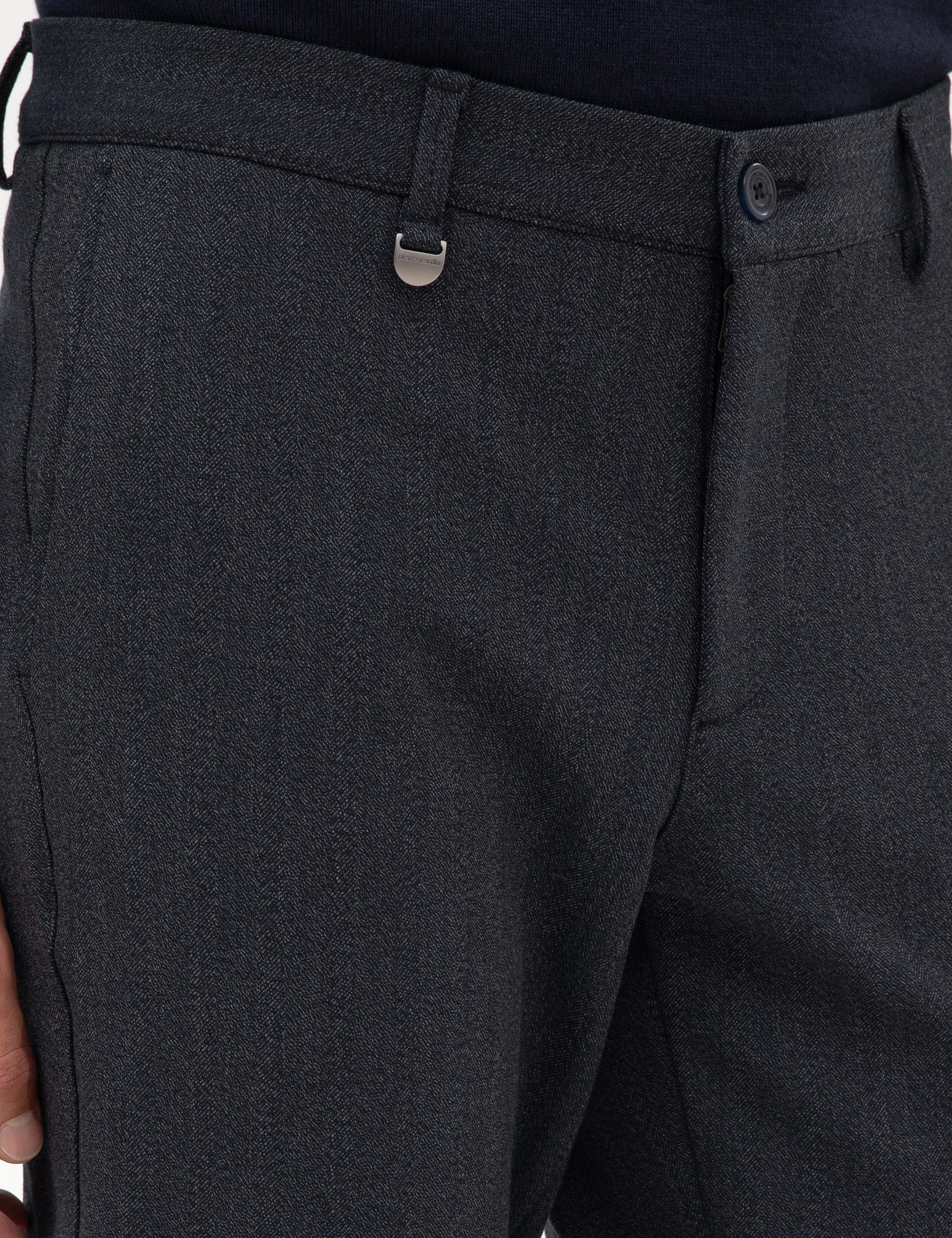 Lacivert Slim Fit Kumaş Pantolon - Image 5
