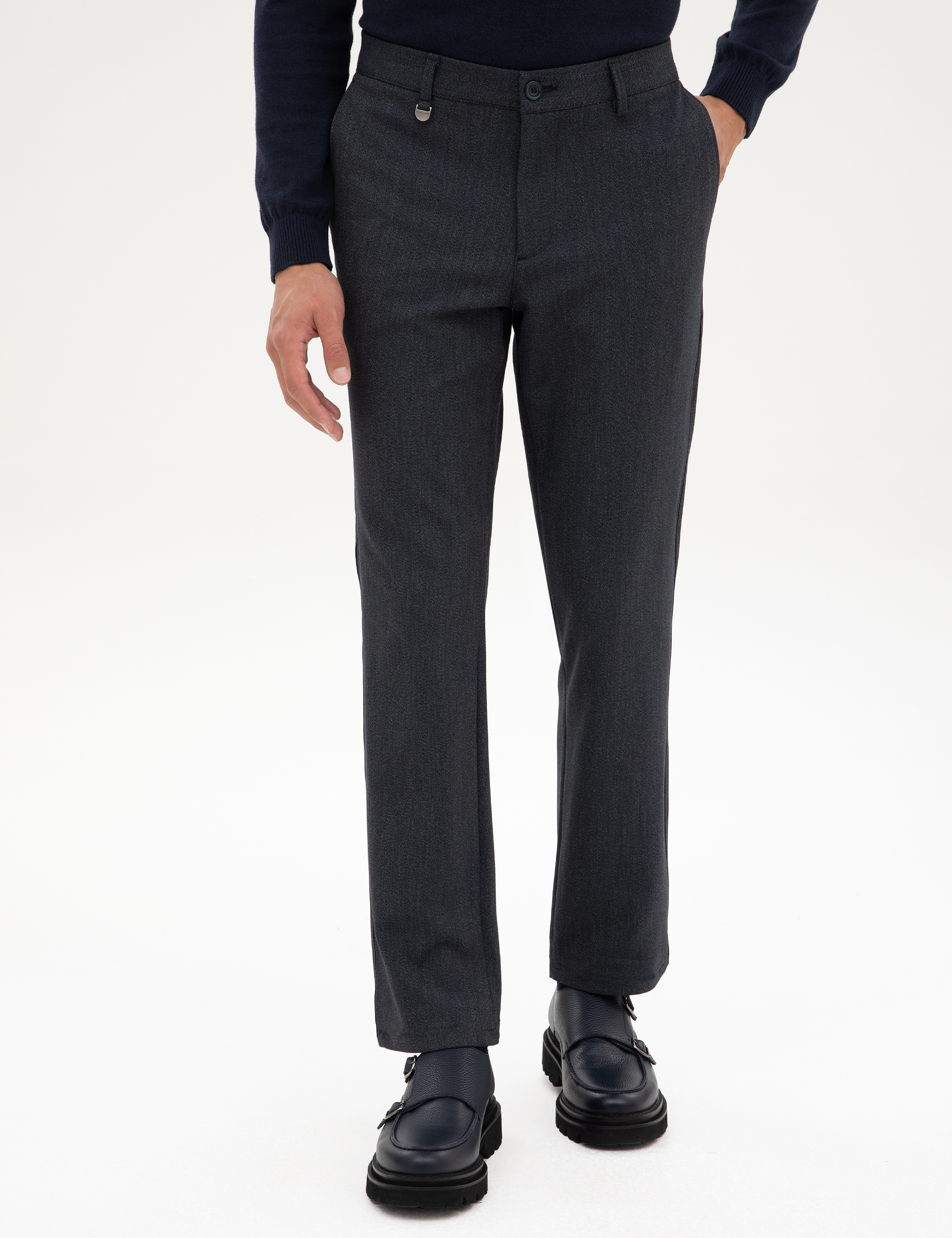 Lacivert Slim Fit Kumaş Pantolon - Image 2