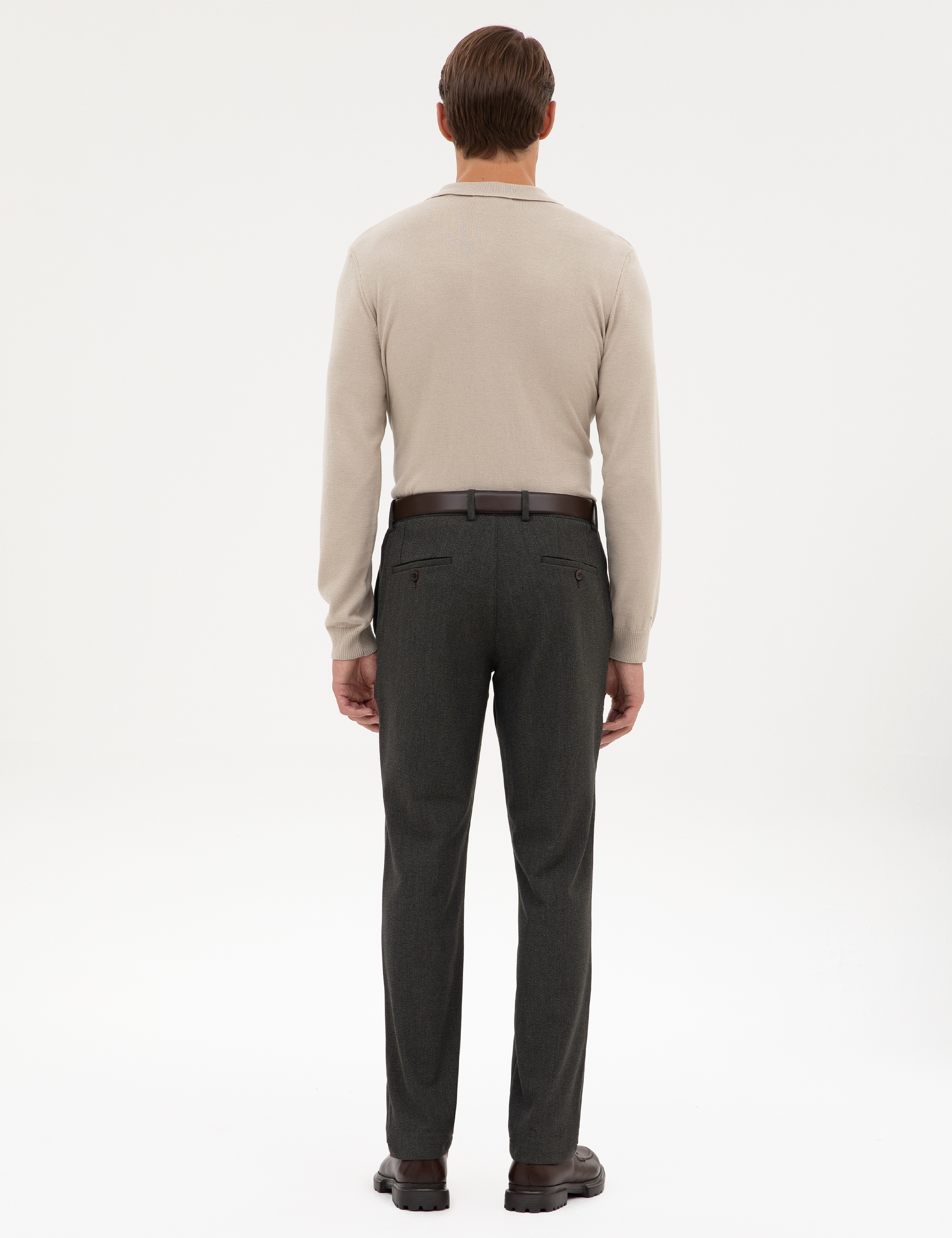 Haki Slim Fit Kumaş Pantolon