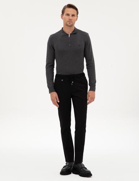 Siyah Kumaş Pantolon - 50314229015