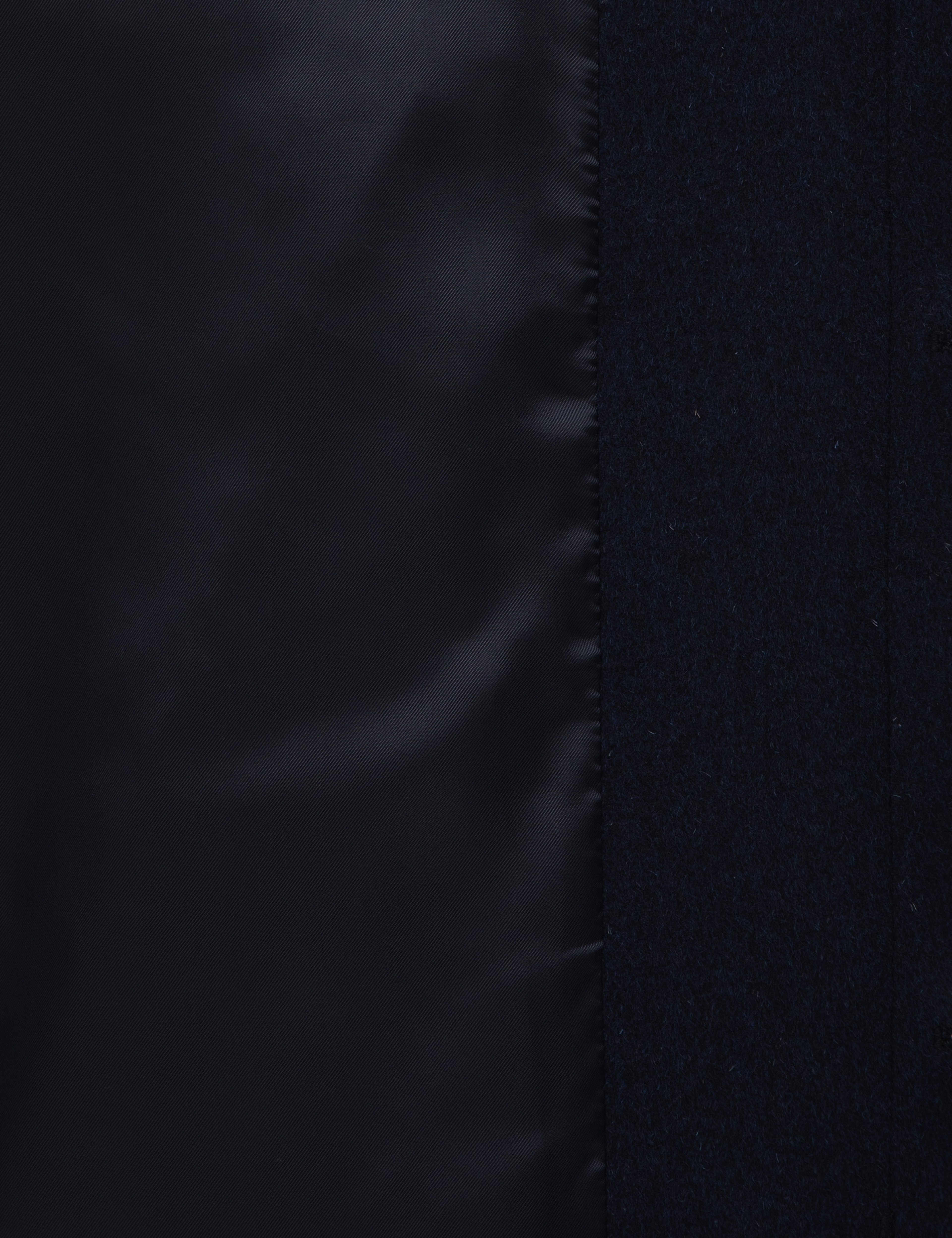 Lacivert Slim Fit Yün Karışımlı Palto