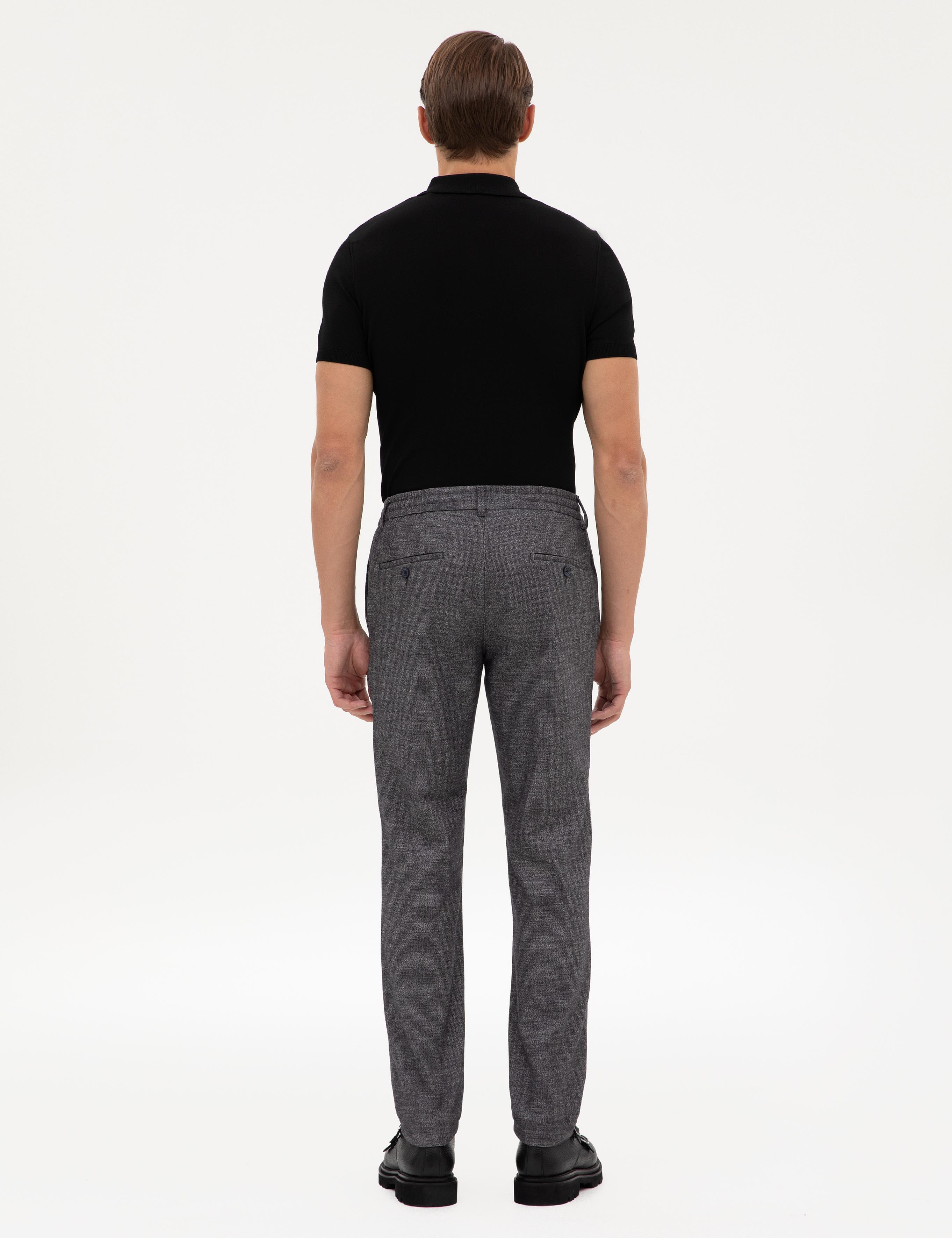 Lacivert Ex. Slim Fit Kumaş Pantolon