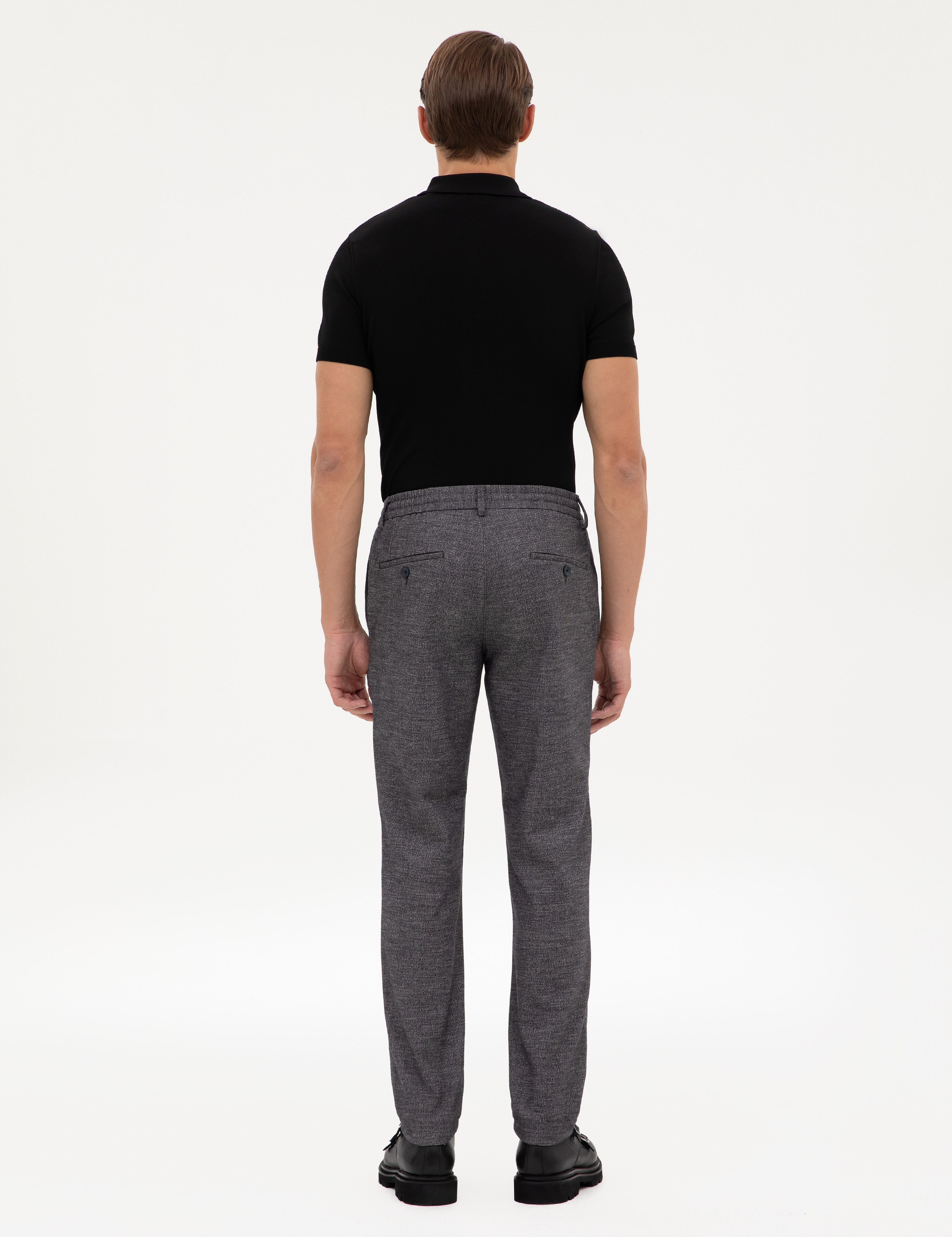 Lacivert Ex. Slim Fit Kumaş Pantolon - Image 4