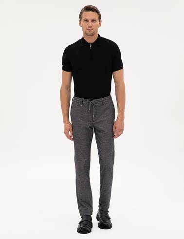 Lacivert Ex. Slim Fit Kumaş Pantolon