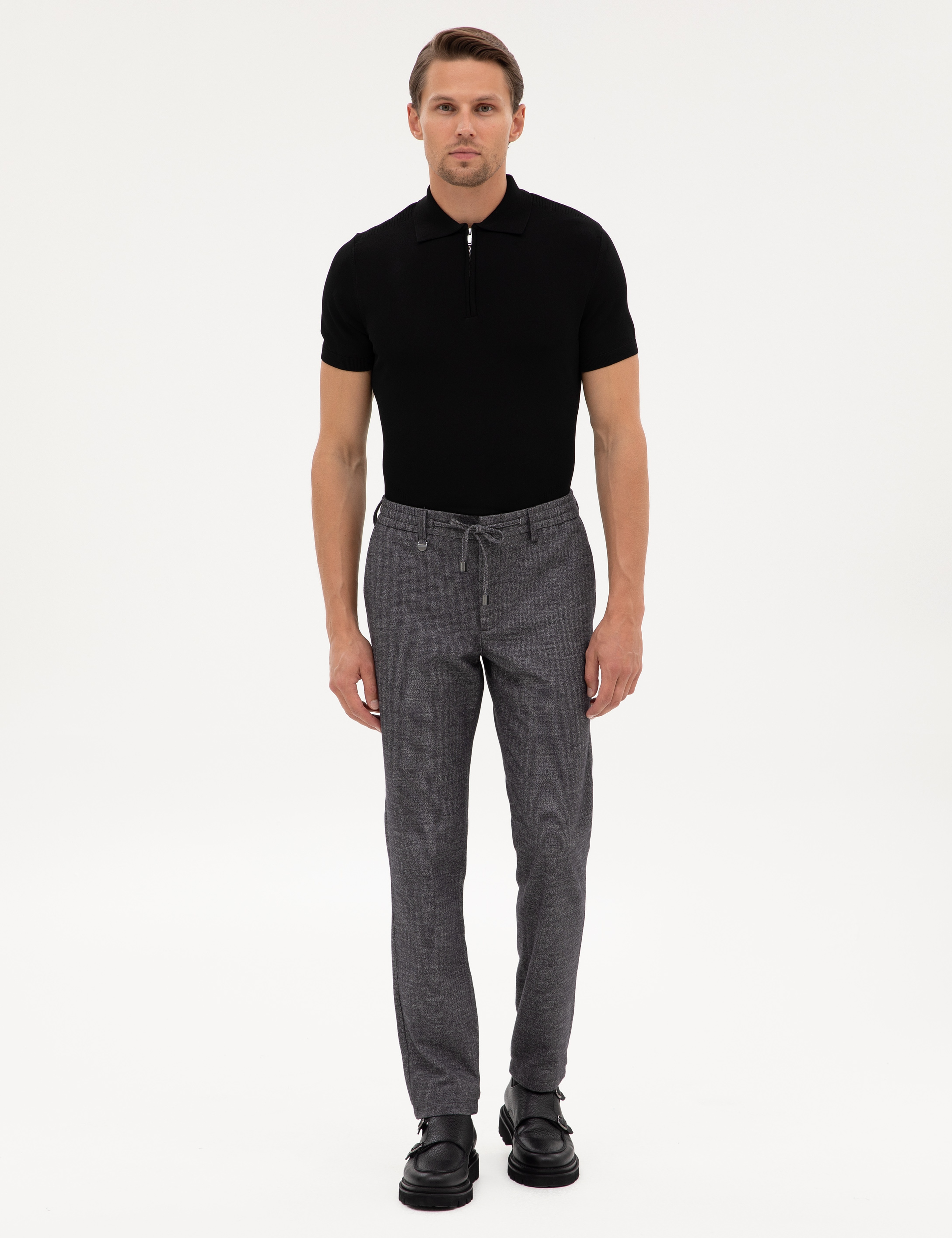 Lacivert Ex. Slim Fit Kumaş Pantolon - Image 1