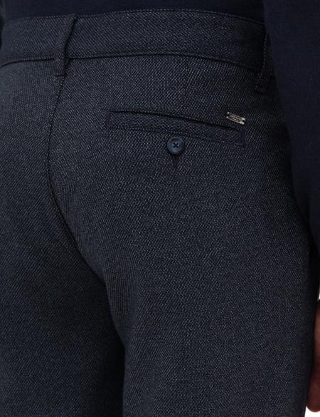 Lacivert Slim Fit Kanvas Pantolon - 50317275101