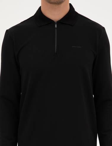 Siyah Regular Fit Sweatshirt
