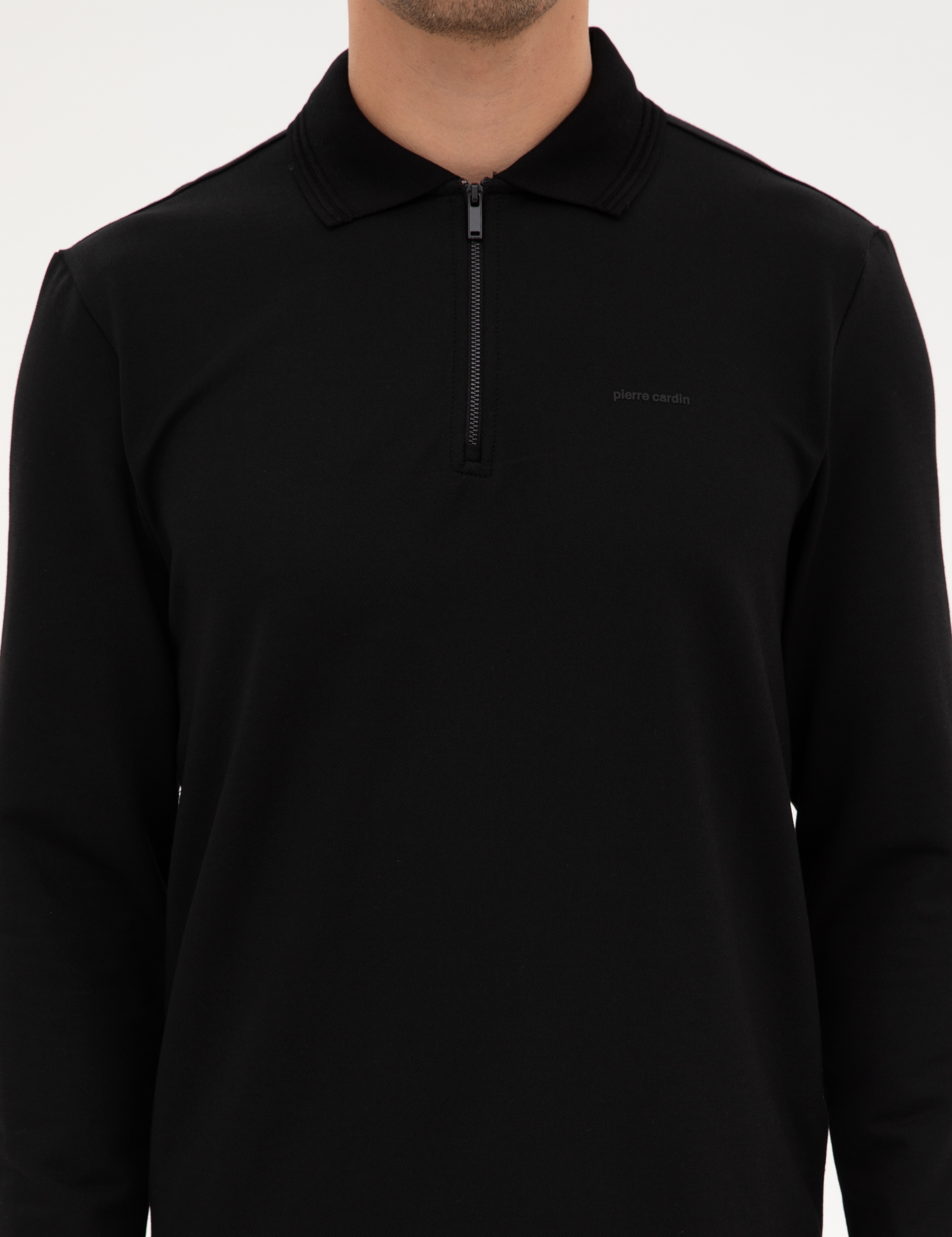 Siyah Regular Fit Sweatshirt - Image 6