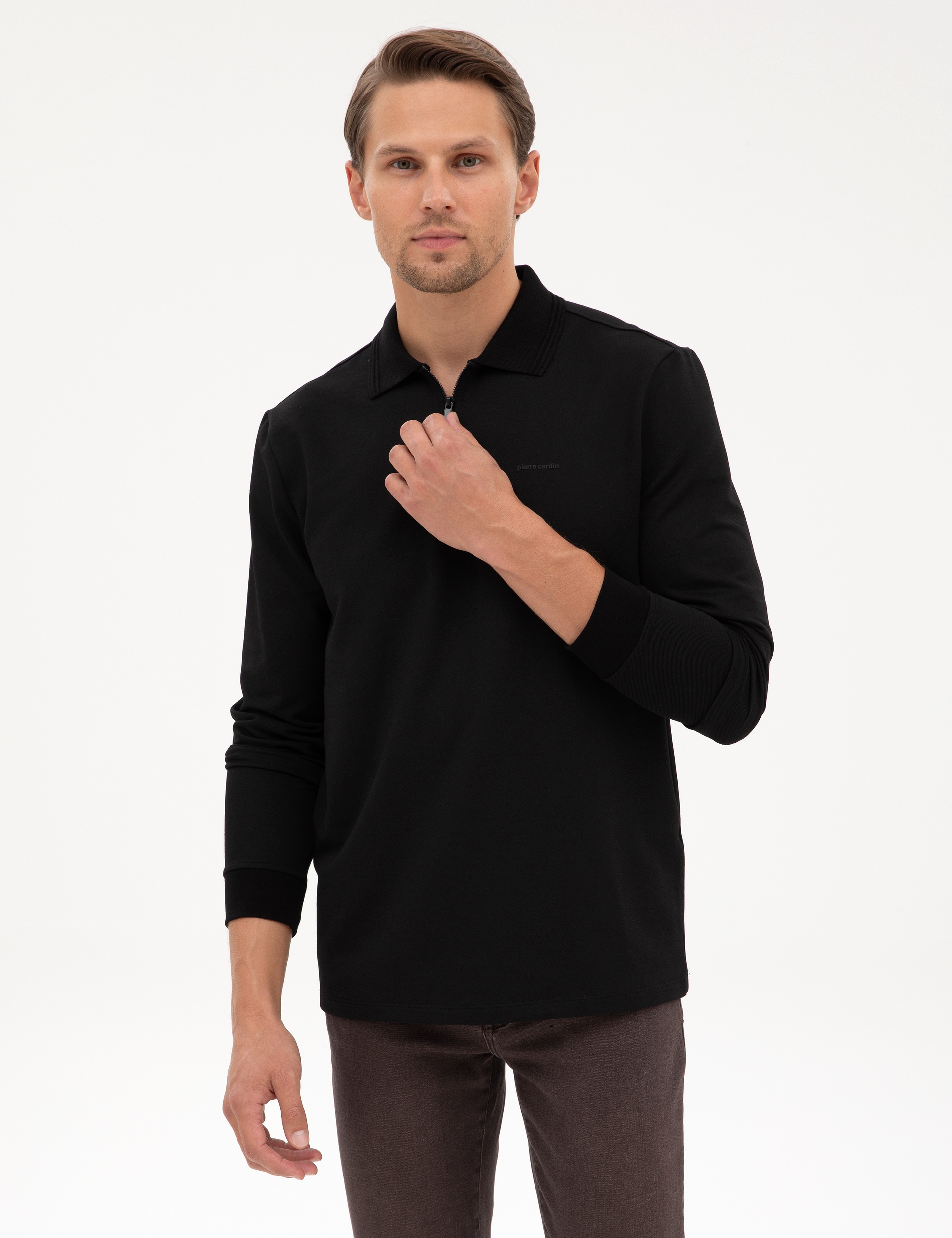Siyah Regular Fit Sweatshirt
