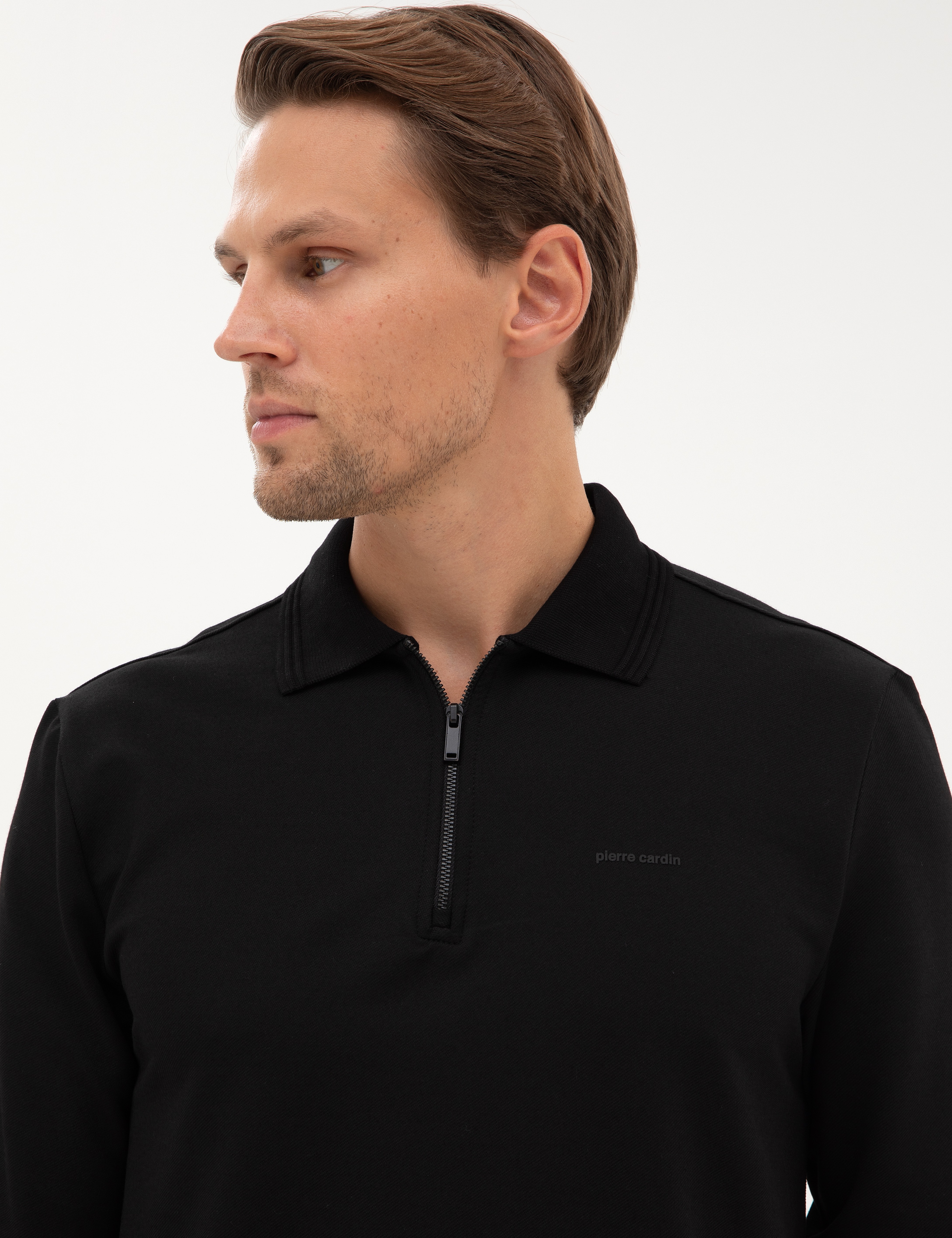 Siyah Regular Fit Sweatshirt - Image 2