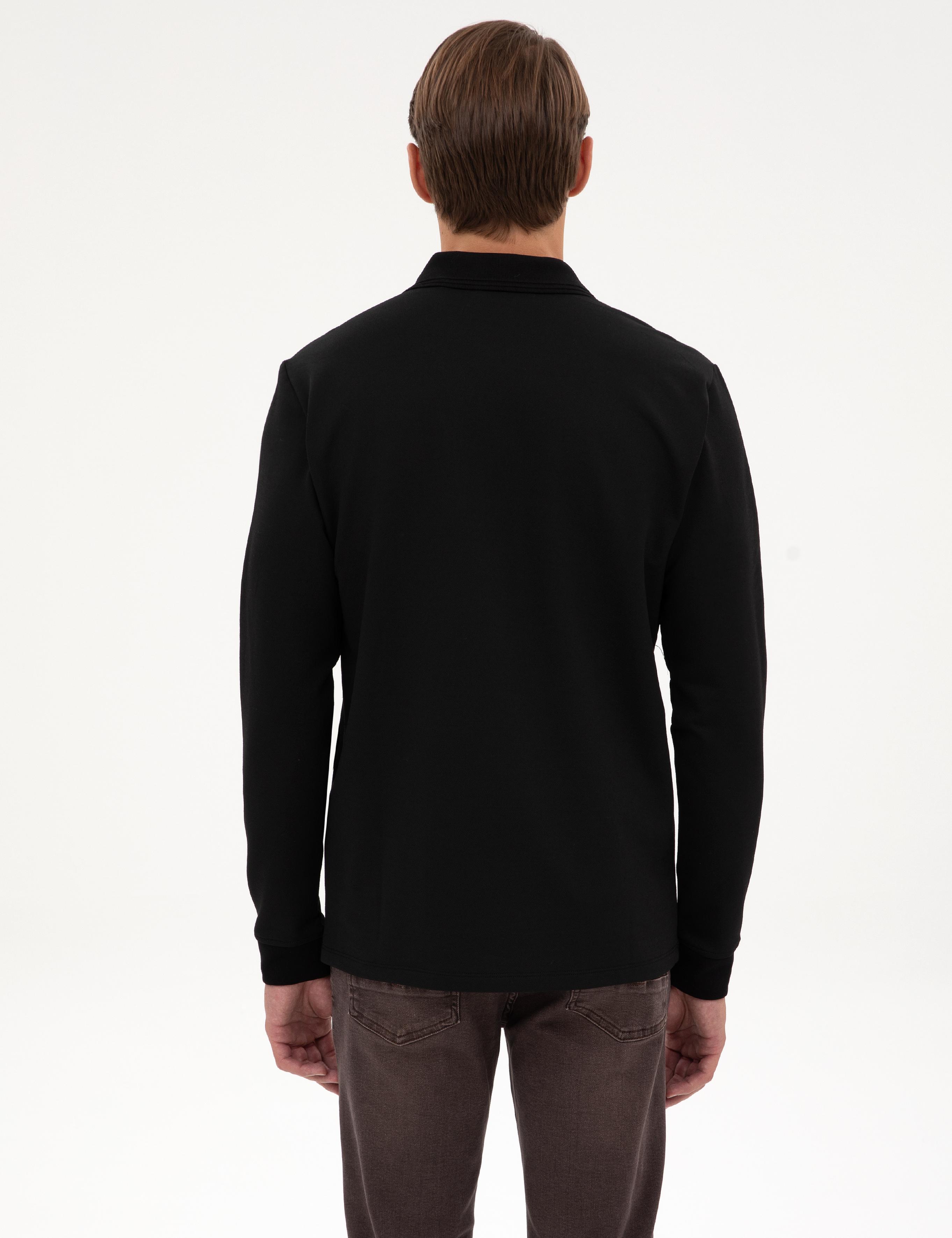 Siyah Regular Fit Sweatshirt