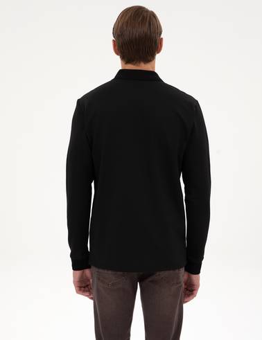 Siyah Regular Fit Sweatshirt