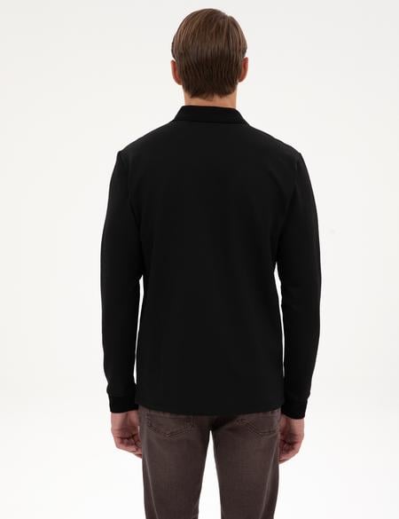 Siyah Regular Fit Sweatshirt - 50307988010