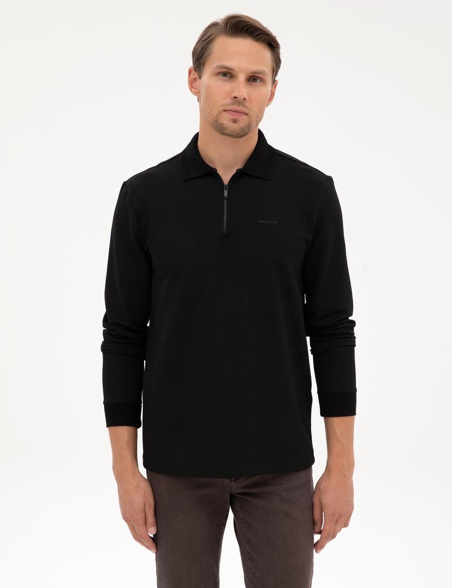 Siyah Regular Fit Sweatshirt