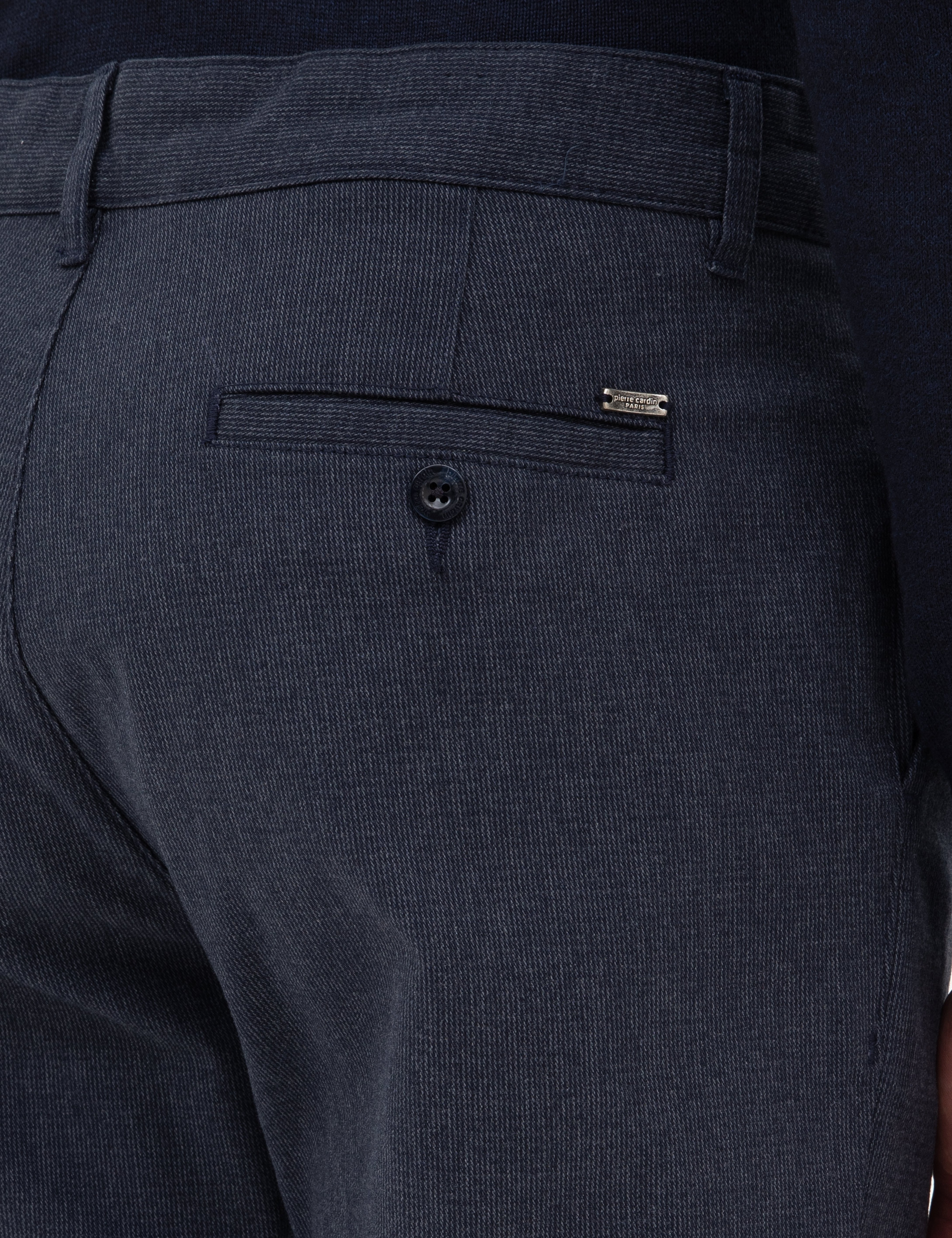 Lacivert Slim Fit Kanvas Pantolon - Image 6