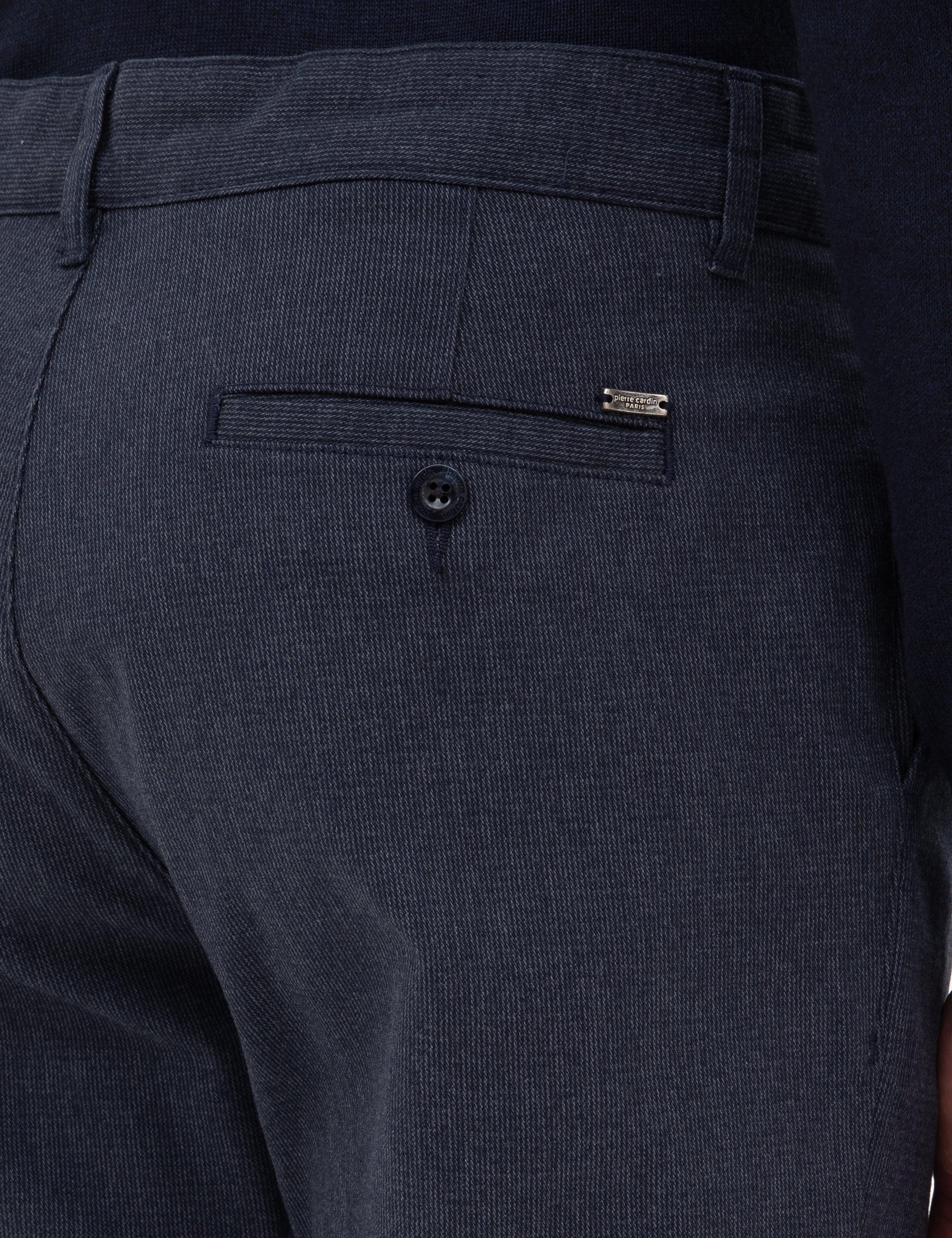 Lacivert Slim Fit Kanvas Pantolon