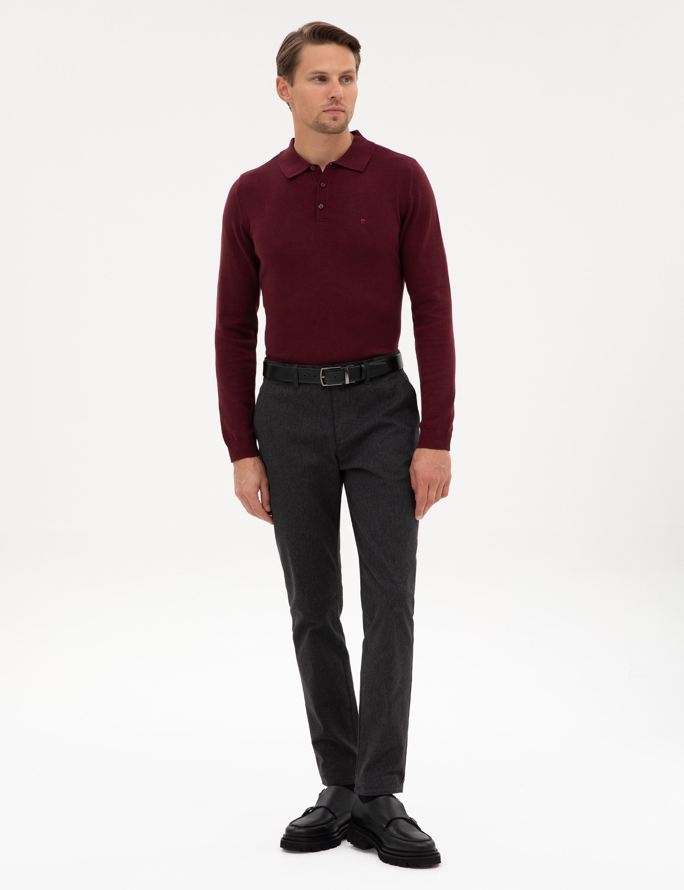 Siyah Slim Fit Kanvas Pantolon