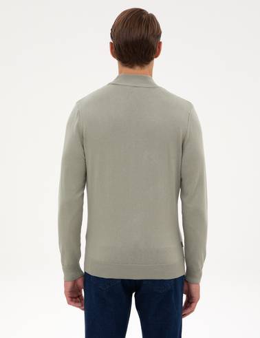 Ada Çayı Slim Fit Yarım Balıkçı Yaka Triko Kazak