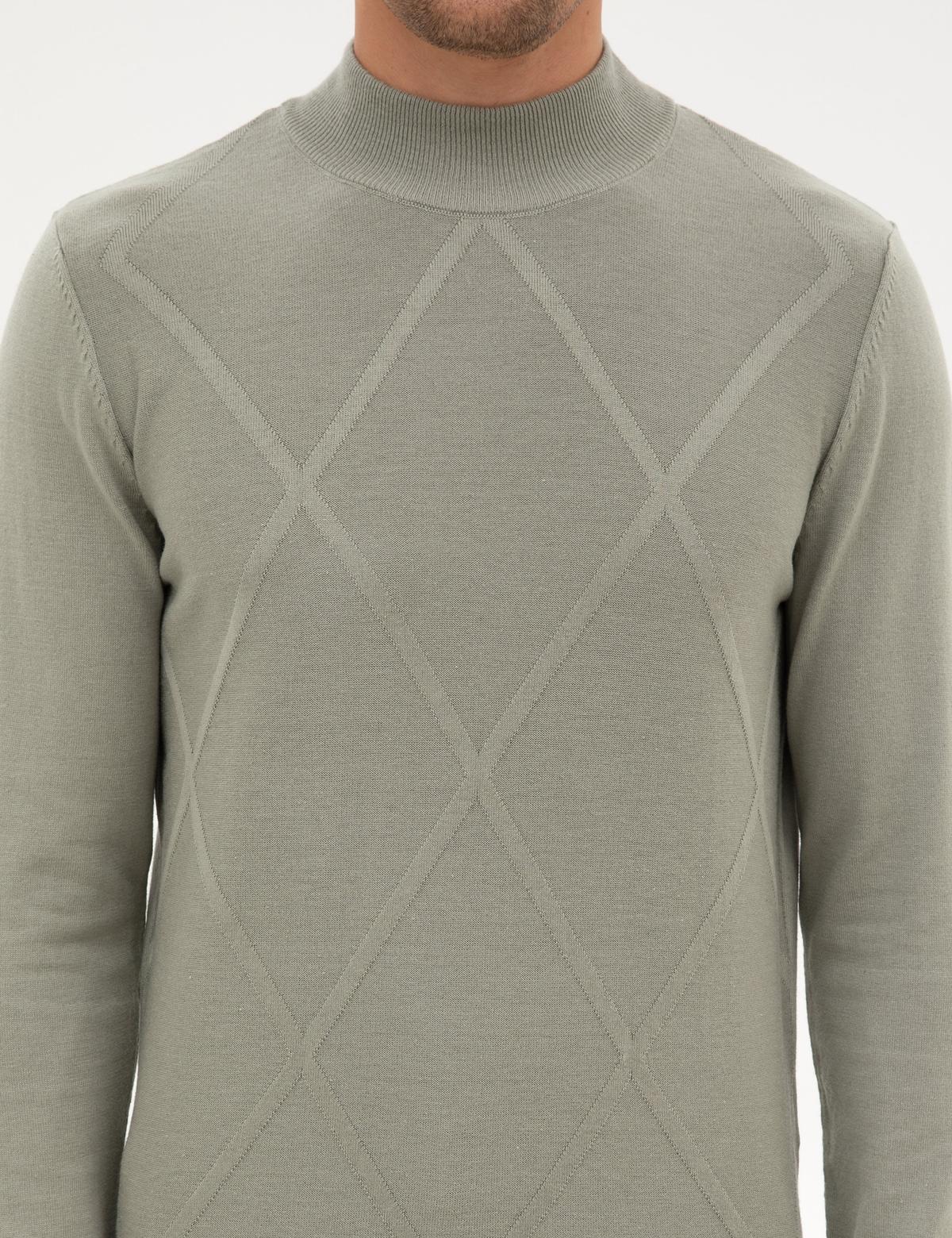 Ada Çayı Slim Fit Yarım Balıkçı Yaka Triko Kazak - 50317520017