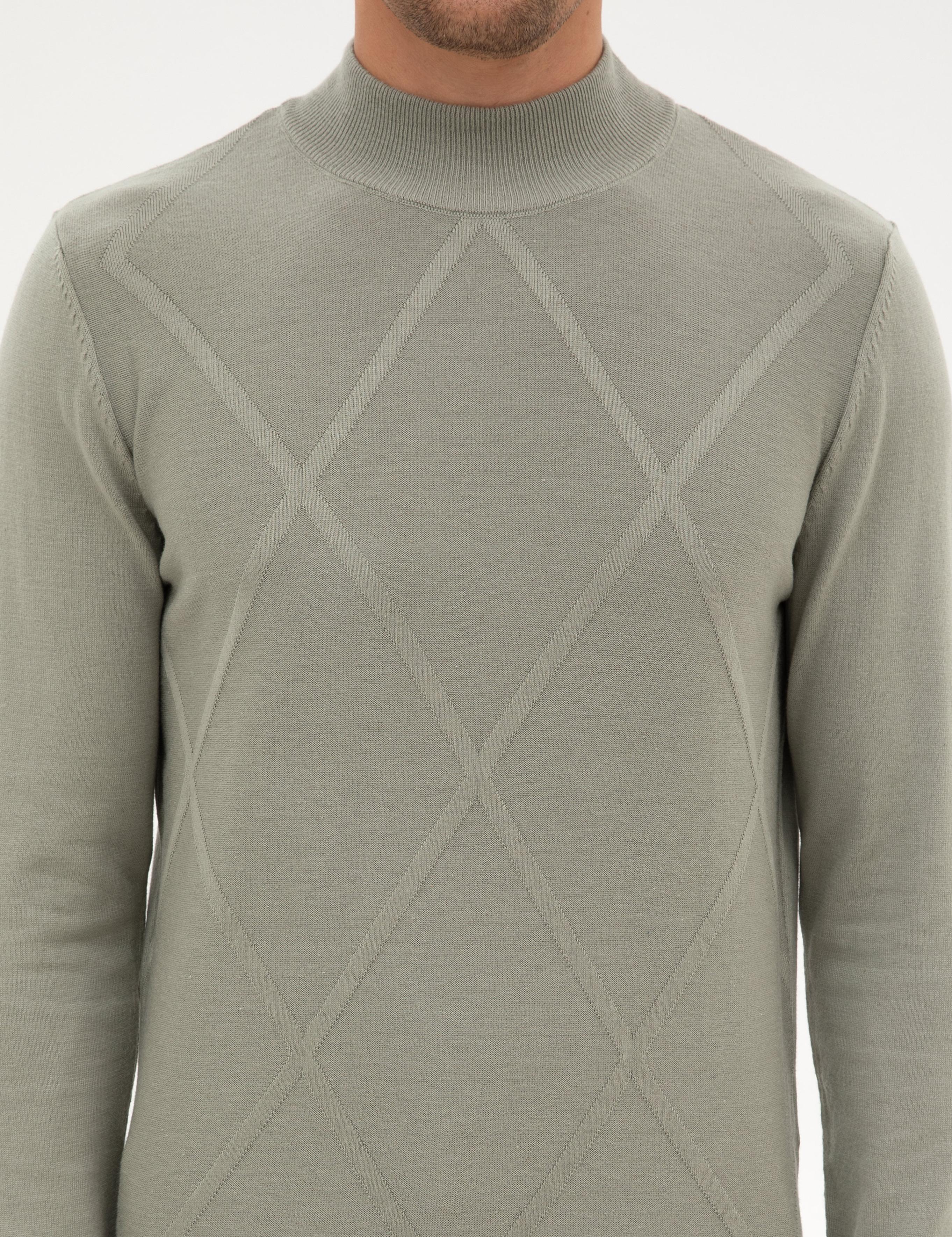 Ada Çayı Slim Fit Yarım Balıkçı Yaka Triko Kazak