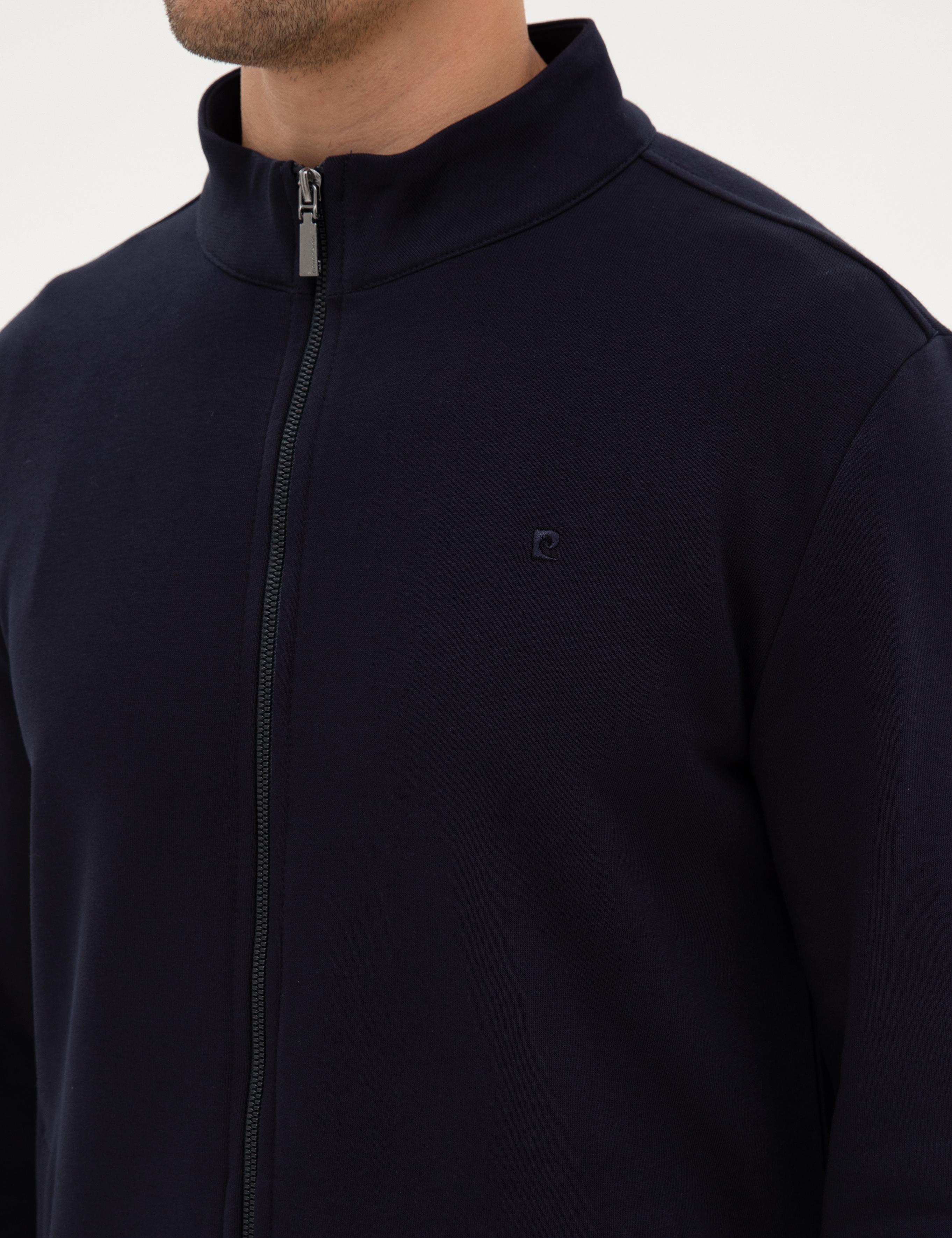 Lacivert Regular Fit Örme Hırka