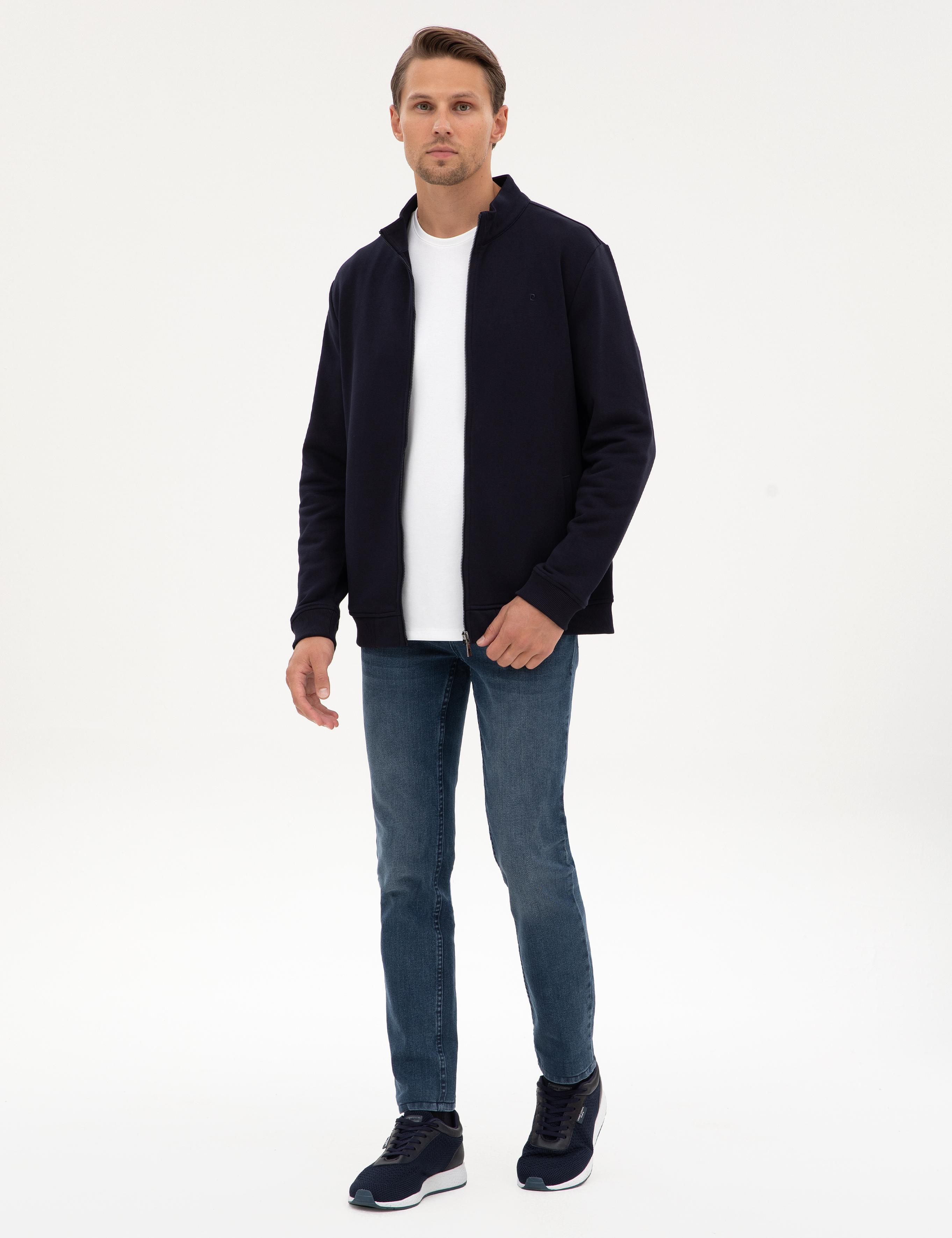 Lacivert Regular Fit Örme Hırka