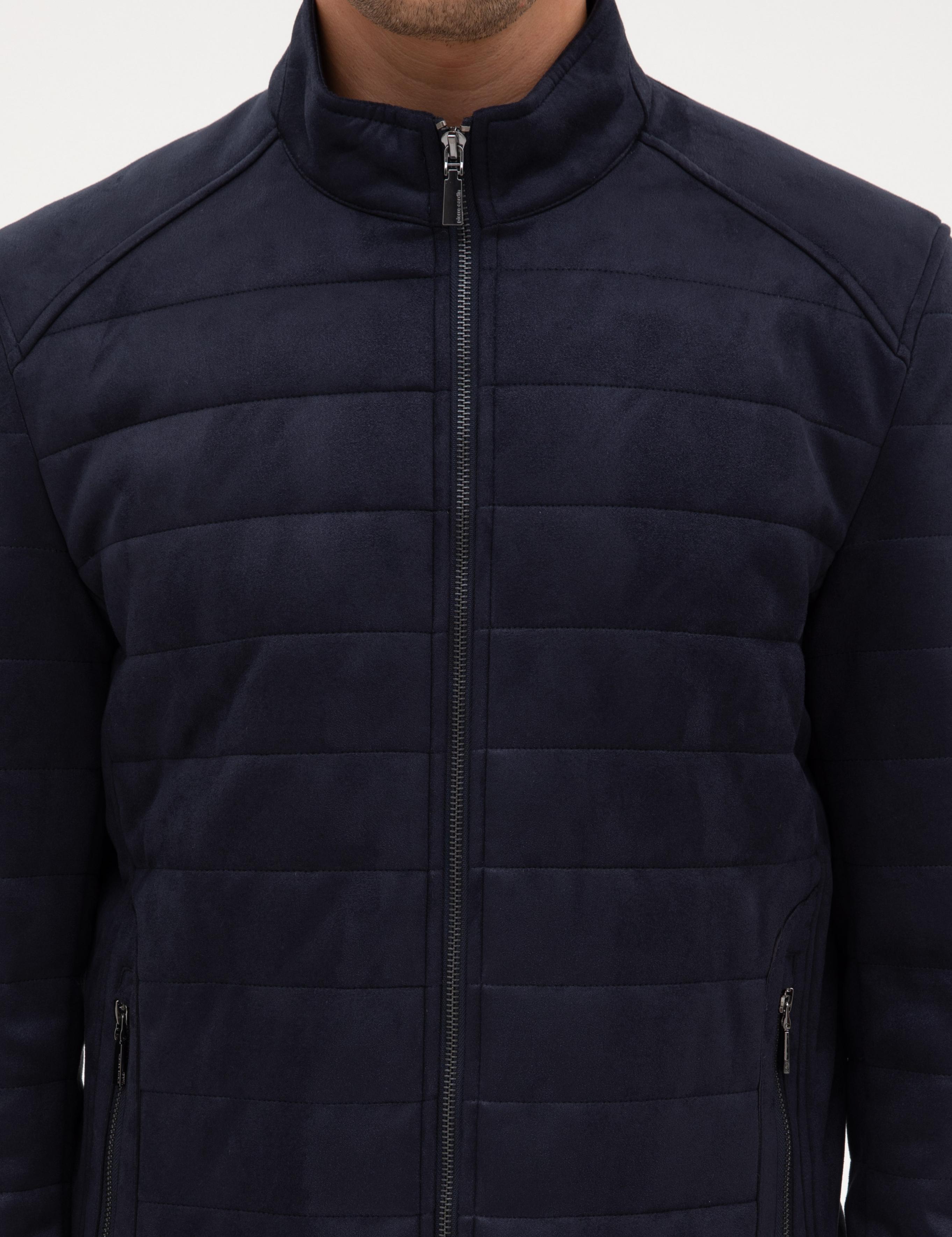 Lacivert Suni Deri Ceket