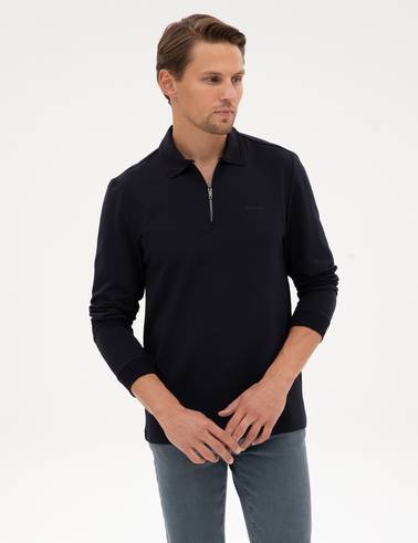 Lacivert Regular Fit Sweatshirt