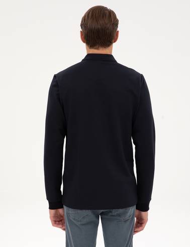 Lacivert Regular Fit Sweatshirt