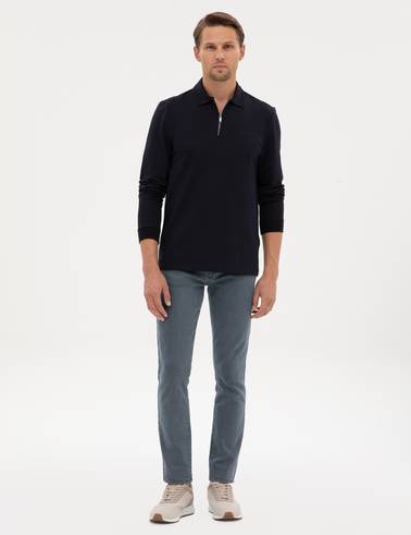 Lacivert Regular Fit Sweatshirt