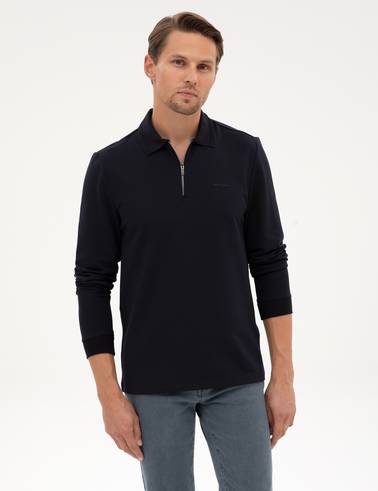 Lacivert Regular Fit Sweatshirt