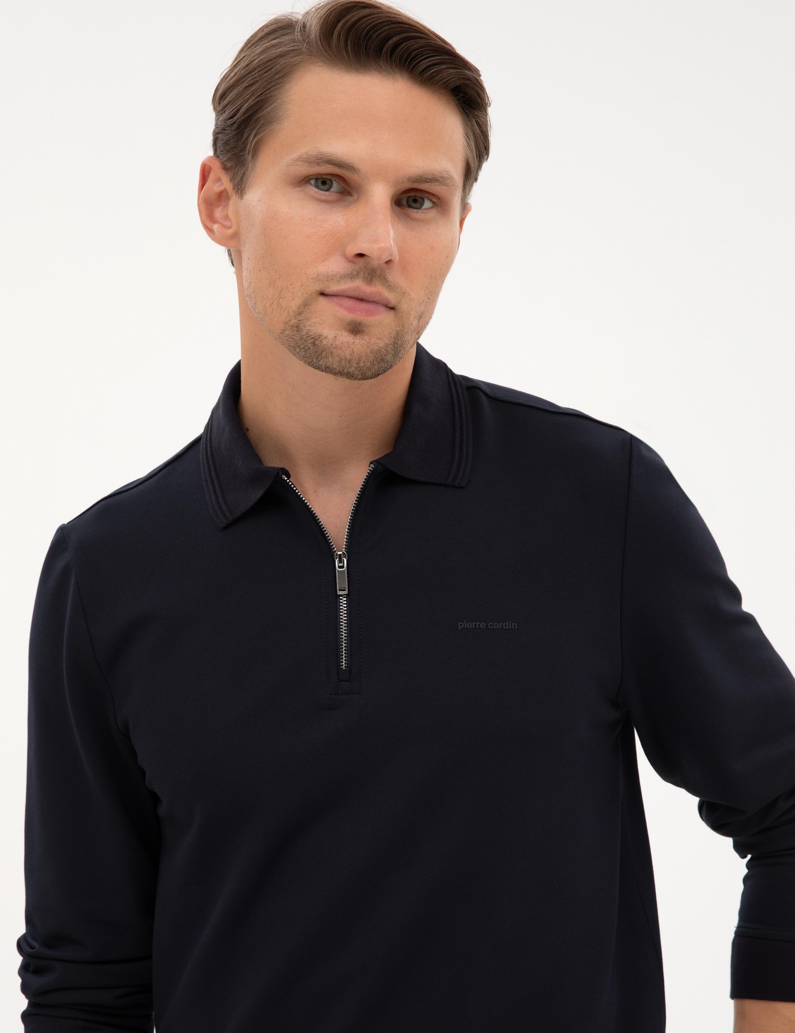 Lacivert Regular Fit Sweatshirt