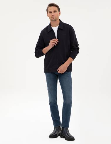 Lacivert Regular Fit Örme Hırka