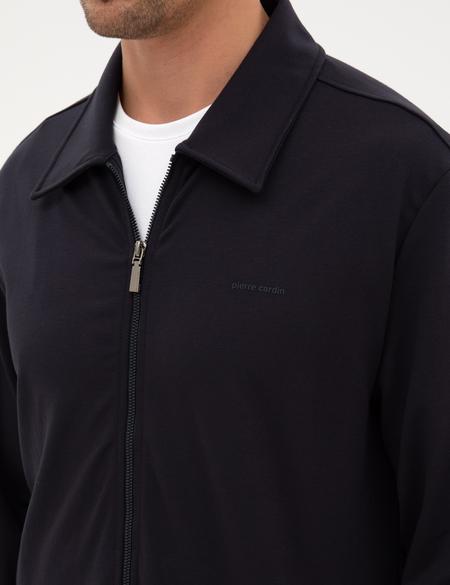 Lacivert Regular Fit Örme Hırka - 50313924003