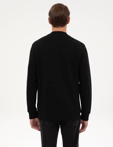Siyah Regular Fit Sweatshirt