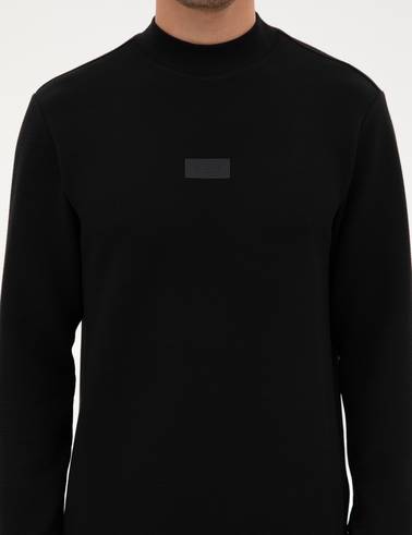 Siyah Regular Fit Sweatshirt