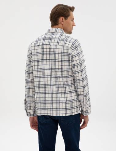 Lacivert Klasik Yaka Comfort Fit Oduncu Gömlek