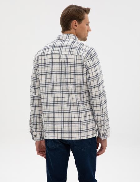 Lacivert Klasik Yaka Comfort Fit Oduncu Gömlek - 50316753001