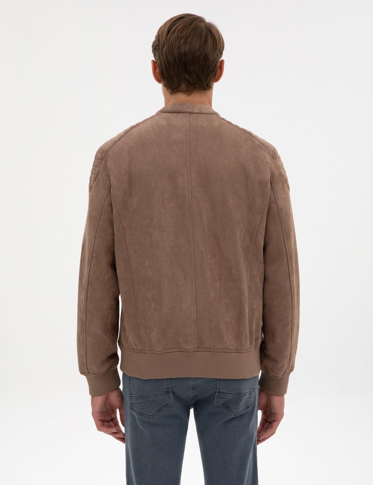 Vizon Suni Deri Ceket - 50318038013