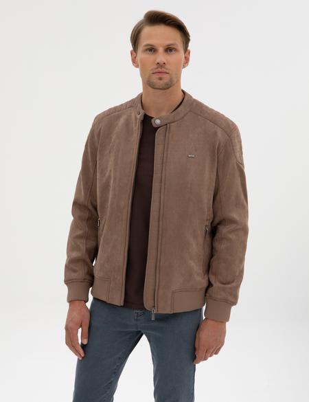 Vizon Suni Deri Ceket - 50318038013