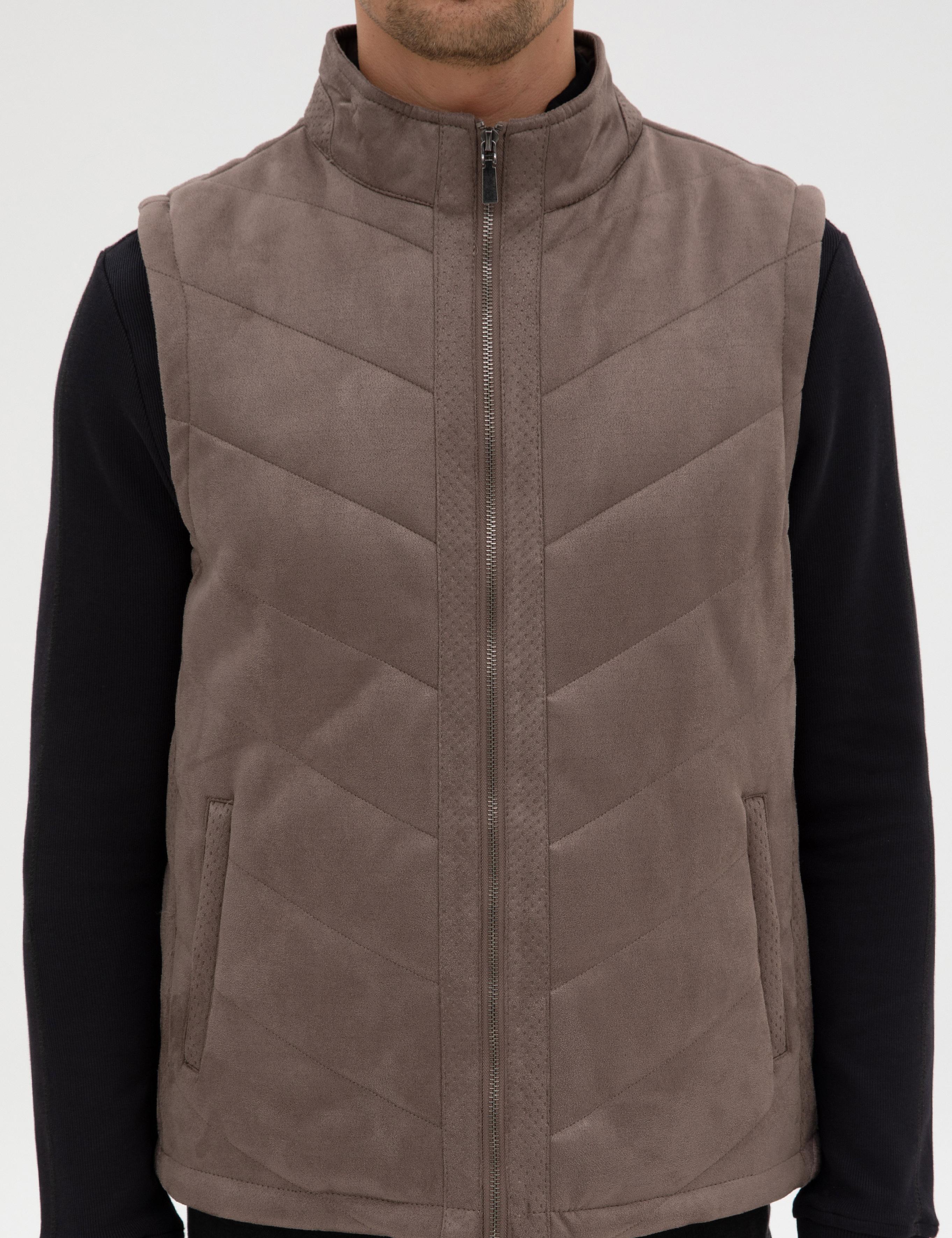 Taş Suni Deri Yelek