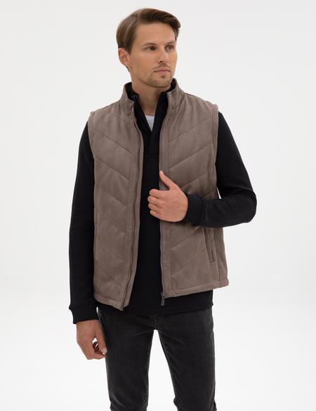 Taş Suni Deri Yelek - 50318040010