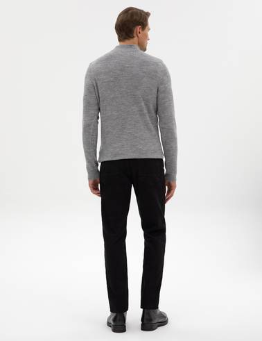 Siyah Straight Fit Jean Pantolon
