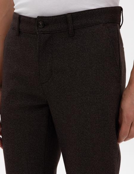 Kahverengi Slim Fit Kanvas Pantolon - 50317275047