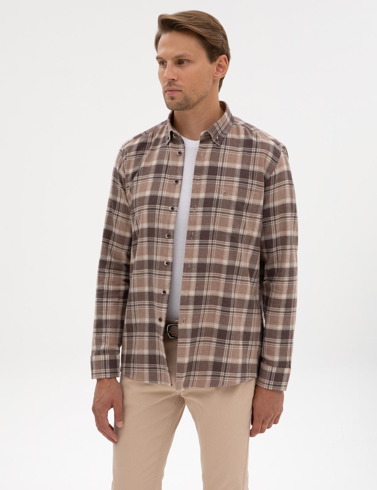 Vizon Oduncu Ekose Regular Fit Uzun Kollu Gömlek - 50312356010