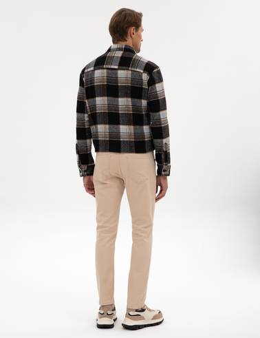 Bej Slim Fit Jean Pantolon