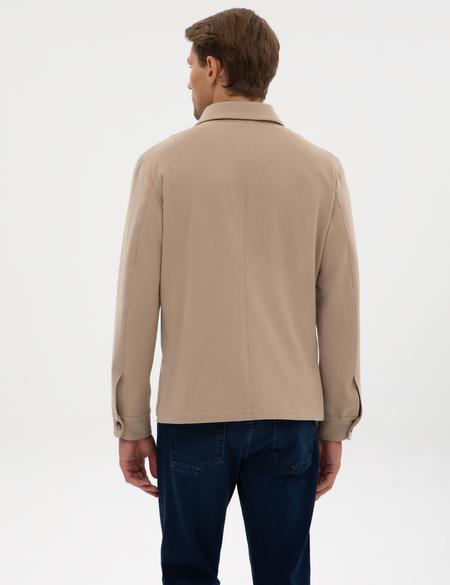 Bej Regular Fit Gömlek Ceket - 50311561137